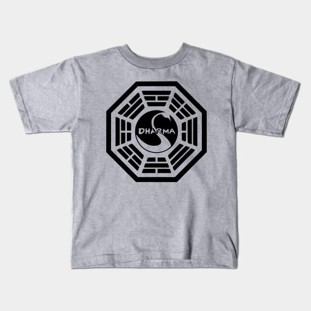 LOST: Station 3: The Swan (black) Kids T-Shirt by cabinboy100